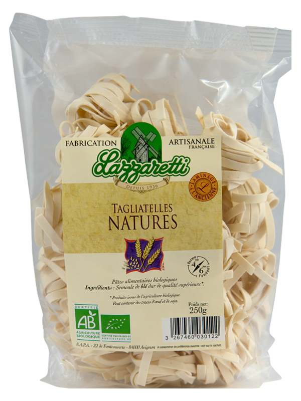 Pâtes fraîches tagliatelles bio 250 g 