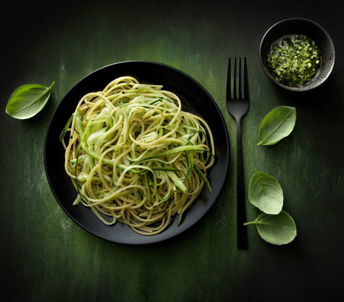 Spaghetti et courgettes