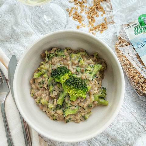 Risotto de crozets au brocoli et chèvre