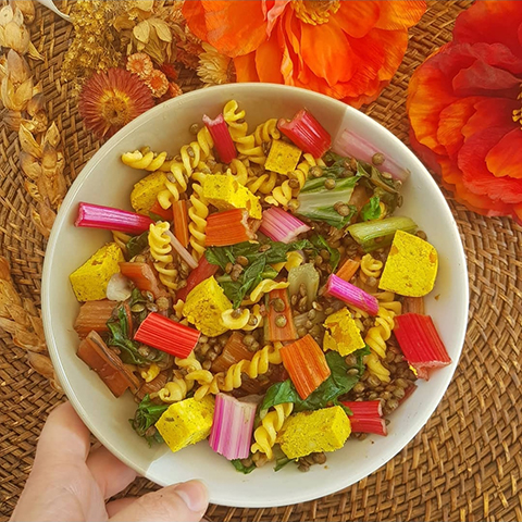 PÂTES DE POIS CHICHE & TEMPEH