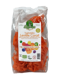 tagliatelles lentille corail