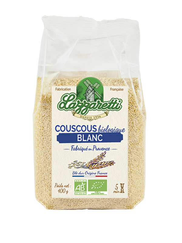 Packshot couscous blanc